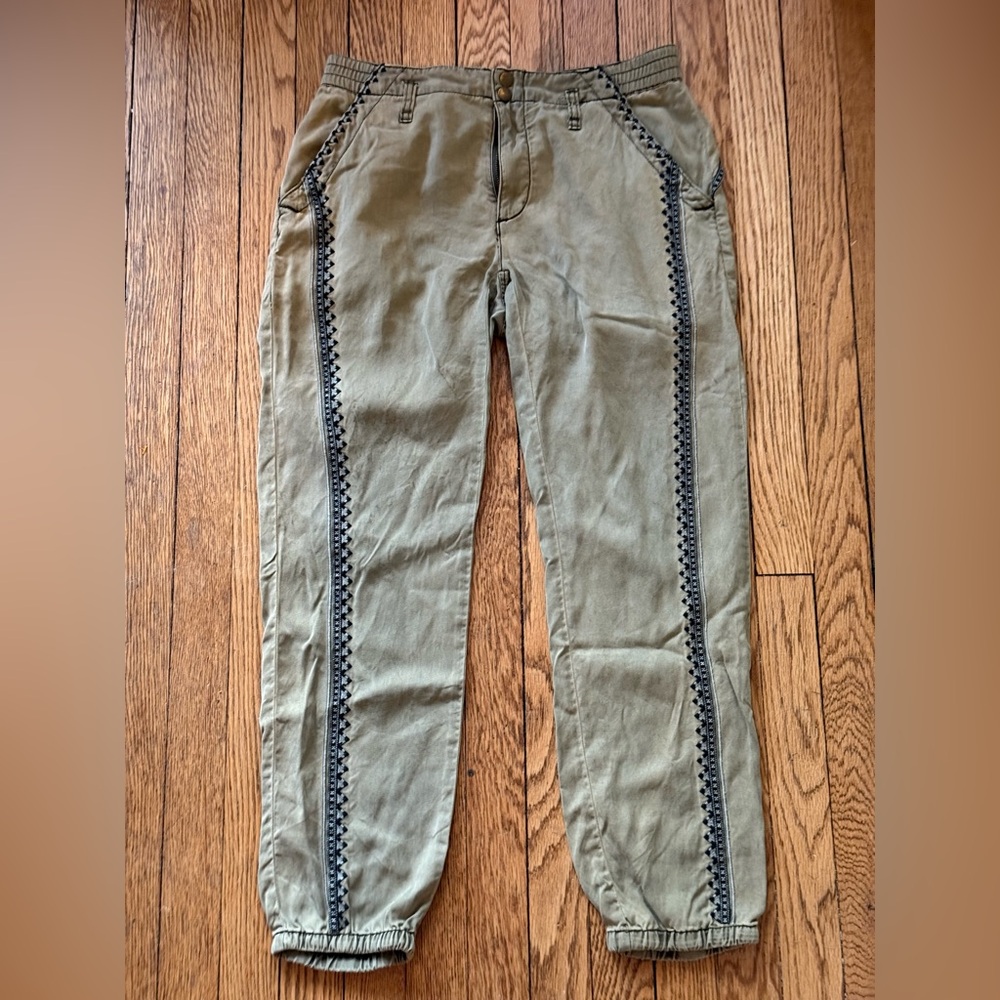 Anthropologie Olive Jogger Pants - Size XS
